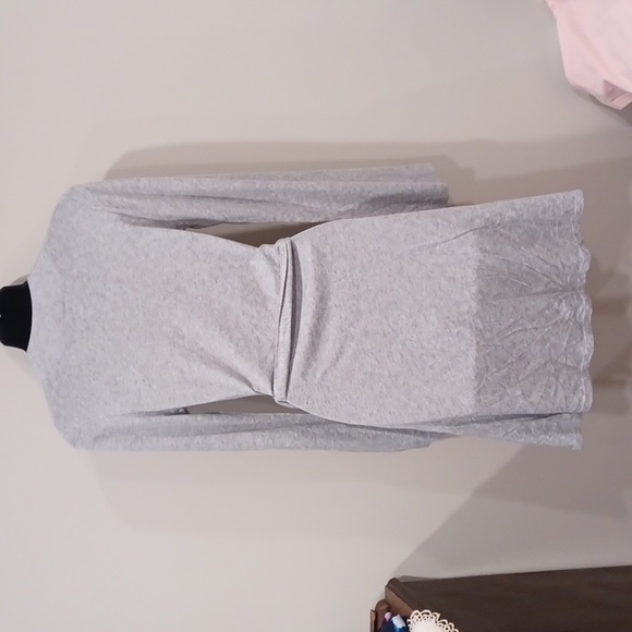 La Lingerie Cotton Blend Soft Jersey Short Robe- Sz. Sm - Picture 4 of 6